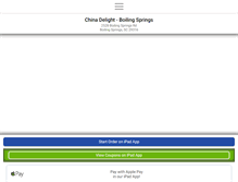 Tablet Screenshot of chinadelightspartanburg.com